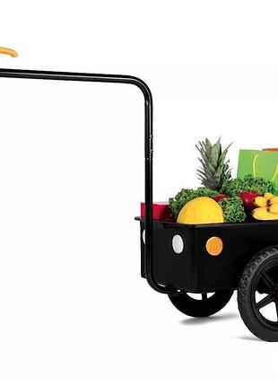 Грузовой прицеп для велосипеда bellelli eco trailer maxi черный (prb002)