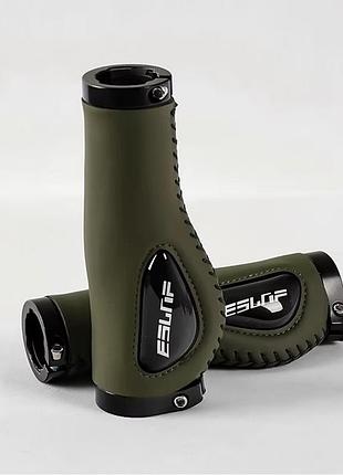 Грипсы eslnf sf-22 анатомические, lock, 130 мм. зеленый (sf-22green)