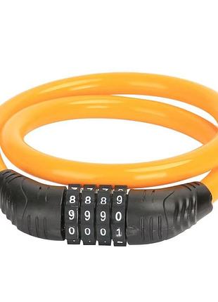 Замок кодовий wmx 7/60 см жовтогарячий (wmx-5508)