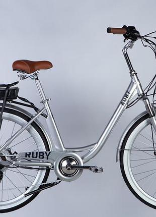 Электровелосипед al 26" dorozhnik eruby рама 17" 48b 12.5а/ч 500вт серый (elb-d-26-252)