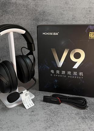 Беспроводные игровые наушники mchose v9 pro black
