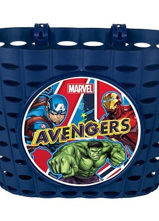 Кошик передній mendelli 12" avengers пластик синій (kos058)