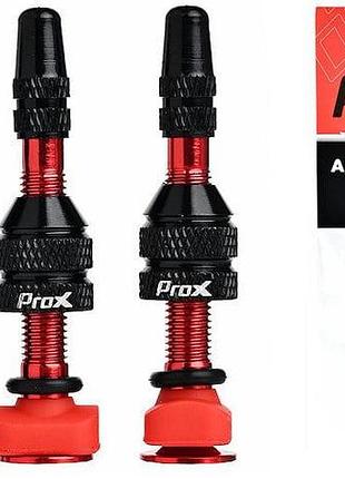 Нипелые prox presta 2шт 40мм с ключом, для бескамерки, красный (c-pz-0428)
