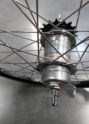 Колесо заднє 28" shimano nexus 3 із шифтером чорно-сірий (nexus-comp) 28"