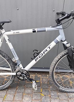 Велосипед fort 26" рама alu, deore, білий б/у (da-030)
