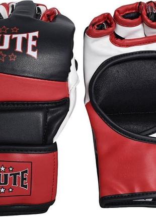 Боксерські рукавички brute mma gloves, l/xl чорний з червоним (7083739)