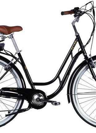 Электровелосипед st 28" dorozhnik eretro рама 19" 36b 12.5а/ч 500вт черный (elb-d-28-072)