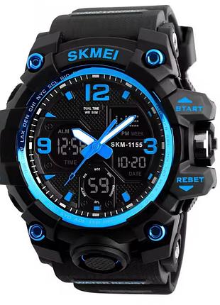 Skmei мужские спортивные водостойкие тактические часы skmei hamlet blue 1155b