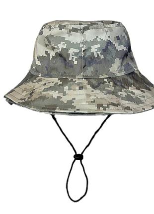 Панама тактична від сонця із широкими крисами — піксель acu pat — xl 58-60