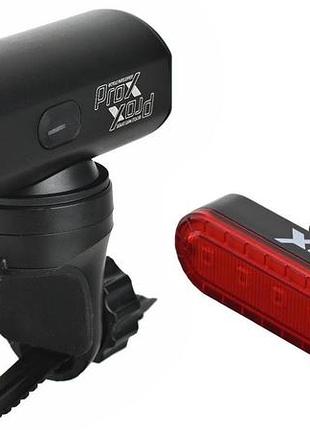 Комплект фонарей prox antila set 550lm + 10lm, 1100mah garmin usb-c черный (a-o-b-p-0542)