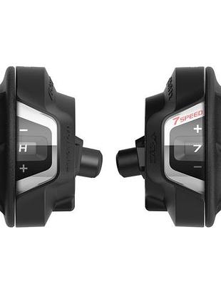Шифтеры shimano tourney sl-rv300 комплект 3х7шв черный (rv300-3x7)
