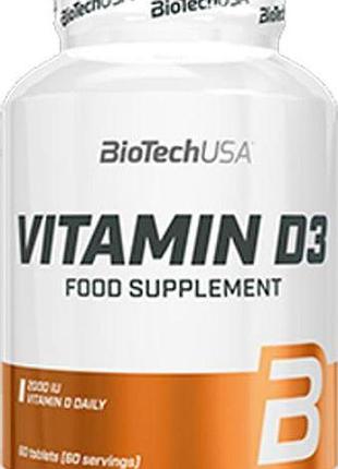 Вітамін d3 biotechusa vitamine d3 2000 iu, 60 таблеток