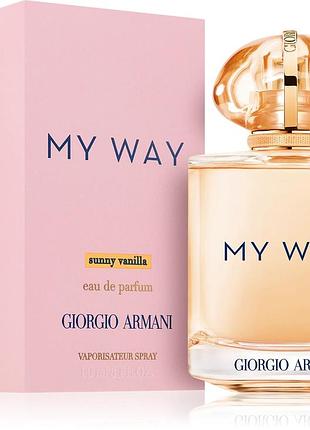 Женские духи giorgio armani my way sunny vanilla (джорджио армани май вэй май вэй санни ванилла) парфюмированная вода 90 ml/мл