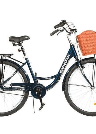 Велосипед al 26" spark planet-3 venera рама 17" темно-синий (203637)