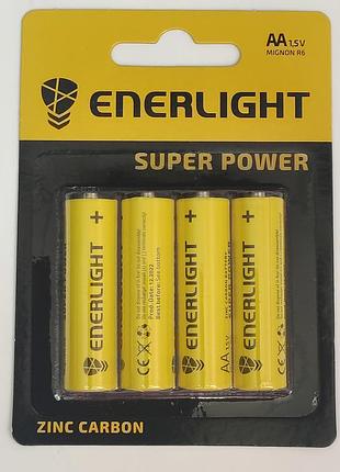 Батарейки enerlight super power r6 aa zinc carbon