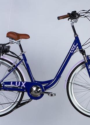Электровелосипед st 26" dorozhnik elux рама 17" 36b 12.5а/ч 500вт сиреневый (elb-d-26-227)
