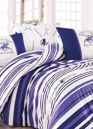 Постільна білизна beverly hills polo club ранфорс - bhpc 029 lilac євро