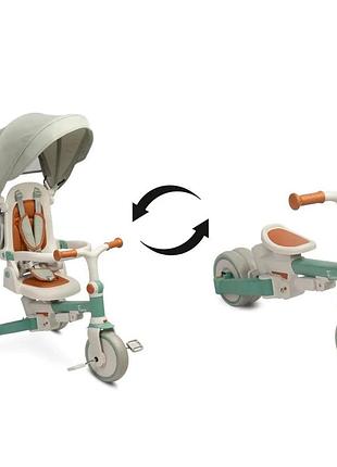 Детский трехколесный велосипед caretero (toyz) faro green