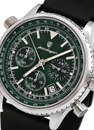 Poedagar мужские часы poedagar avalon rubber black, 2 ремешка