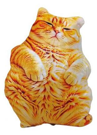 Игрушка мягкая "кот рыжий" размер 33 см сувенир-декор (265860)
