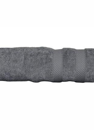 Рушник parisa home microcotton - d-170 (600 г/м2) сірий 50*90