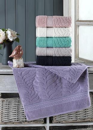 Набор полотенец gulcan cotton жакард lux - akasya 70*140 (6 шт)