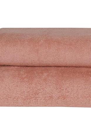 Полотенце parisa home flat cotton - h-500 (500 г/м2) персиковый 70*140