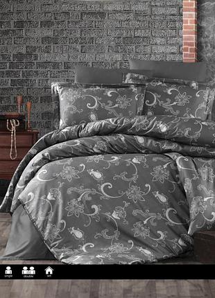 Постельное белье first choice сатин - carmina anthracite евро