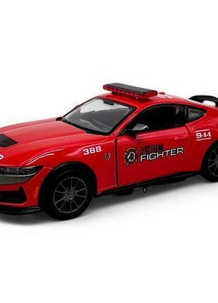 Машинка металлическая "ford mustang dark-horse (firefighter)" kinsmart (256719)