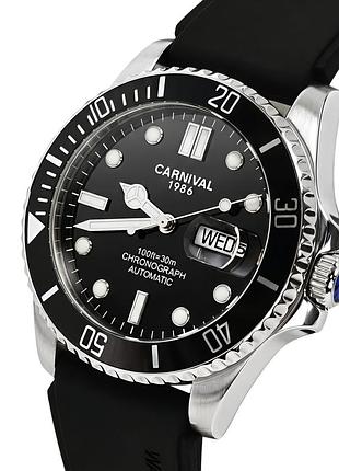 Carnival мужские механические часы carnival patent r-series, 2 ремешка