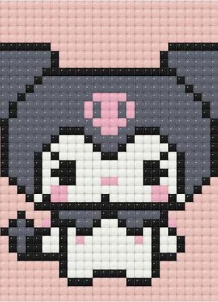 Алмазная мозаика (мини) куроми (kuromi), 10х10 см origami (247099)