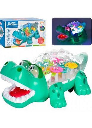 Музыкальная игрушка "крокодил", со светом mic (213918)