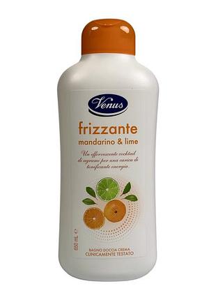 Гель для душа venus frizzante mandarino & lime 650 мл