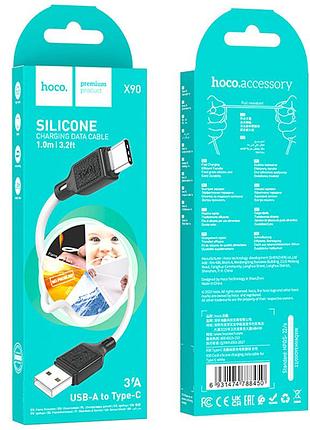 Дата кабель hoco x90 cool silicone usb to type-c (1m) 5