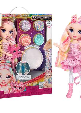 Игровой набор с куклой rainbow high серии rainbow shimmers - белла