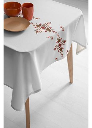 Скатертина lotus home — трикутний орнамент 140*240