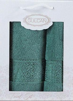 Набор полотенец gulcan cotton - ornament green 50*90+70*140