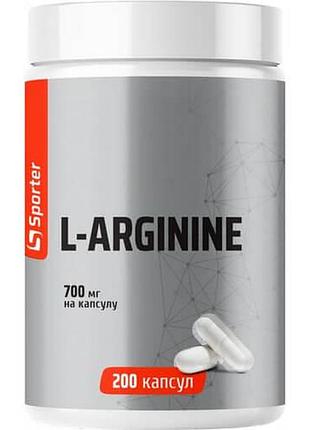 Sporter l-arginine 700 mg 200 капсул