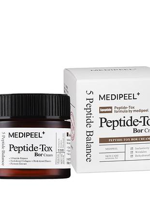 Крем-ліфтинг для обличчя medi-peel peptide-tox bor cream з пептидами 50 мл