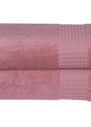 Рушник parisa home terry waffle - j-403 пудра 50*90 (550 г/м2)