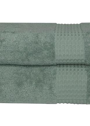 Рушник parisa home terry waffle - j-403 оливковий 50*90 (550 г/м2)