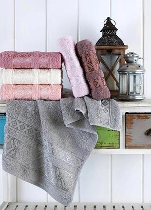 Набір рушників cestepe vip cotton - falfa 50*90 (6 шт)
