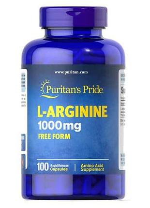 Puritan's pride l-arginine 1000 mg 100 капс