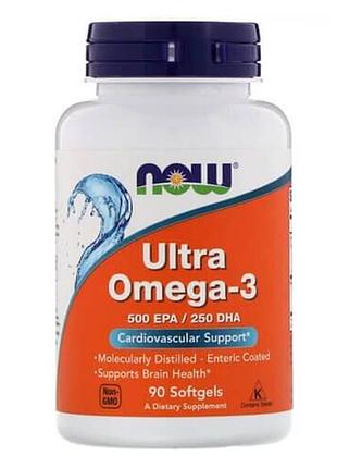 Now ultra omega-3 90 жидких капсул