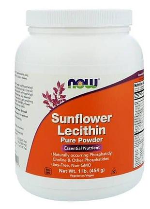 Now sunflower lecithin powder 454 грам