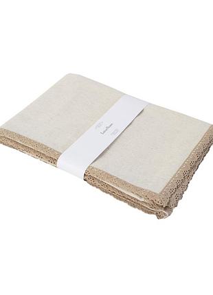 Скатертина з льону lotus home - bondy 150*200