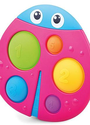Сенсорная игрушка kiddi smart – божья коровка пум-пум