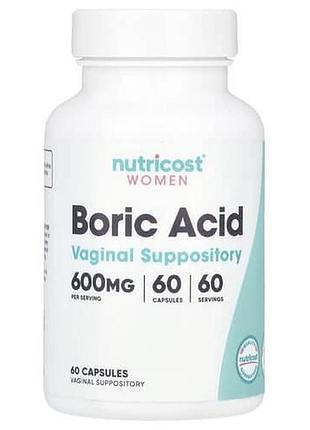 Nutricost women boric acid 600 mg 60 капсул
