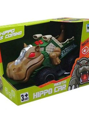 Джип-монстр "бегемот", свет, звук, на батарейках (коричневый) senyue toys (264430)