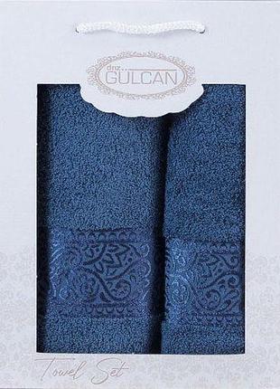 Набор полотенец gulcan cotton - ornament blue 50*90+70*140